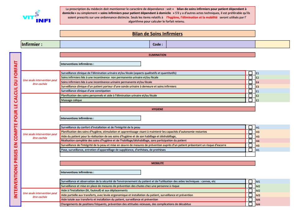 GESTION INFIRMIER VITINFI AIDE BSI